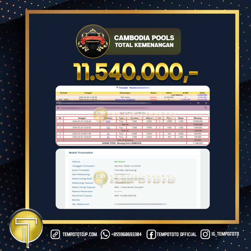 BUKTI JP TEMPOTOTO TOGEL