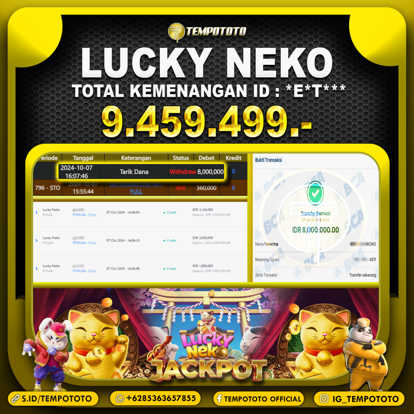 BUKTI JACKPOT TEMPOTOTO SLOT