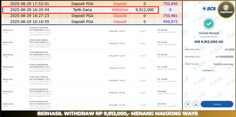 BUKTI JACKPOT TEMPOTOTO SLOT