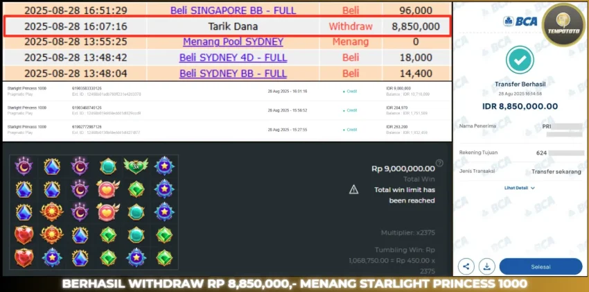 BUKTI JACKPOT TEMPOTOTO SLOT