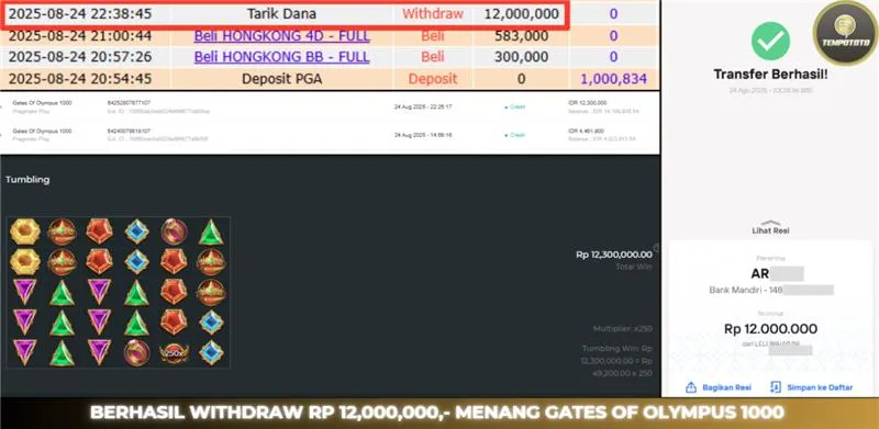 BUKTI JACKPOT TEMPOTOTO SLOT