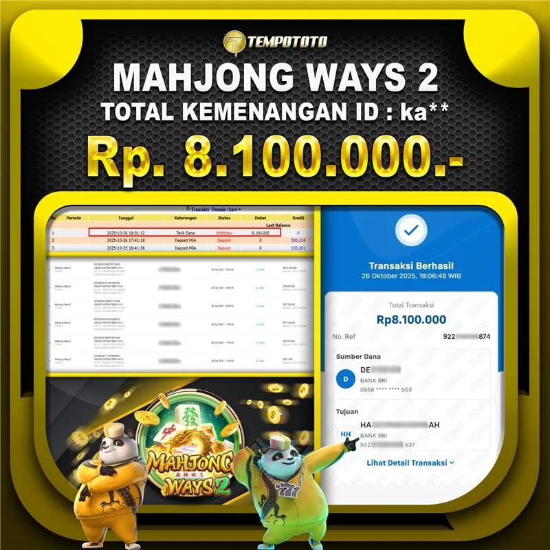 BUKTI JACKPOT TEMPOTOTO SLOT