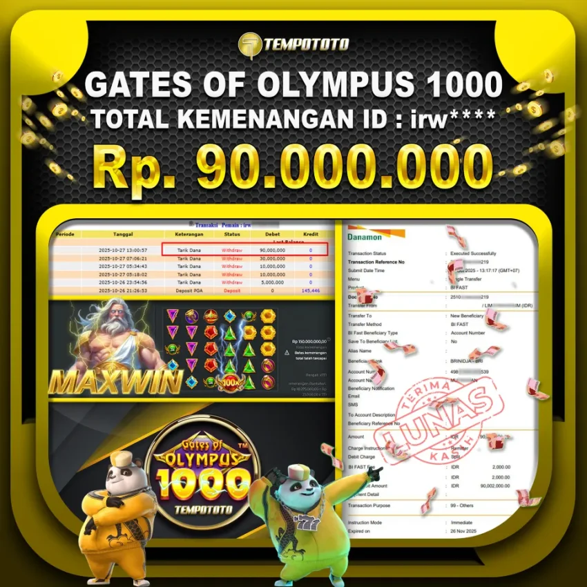 BUKTI JACKPOT TEMPOTOTO SLOT