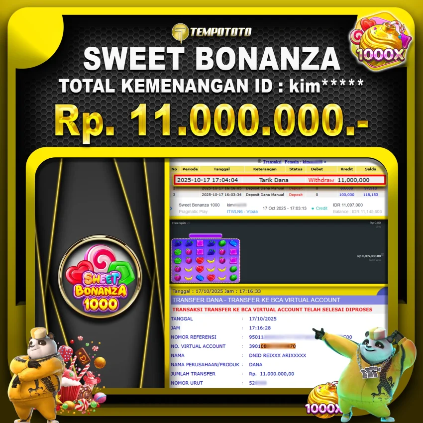 BUKTI JACKPOT TEMPOTOTO SLOT