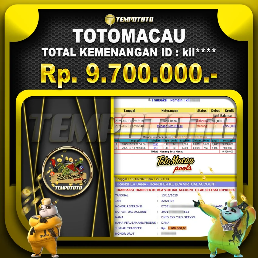 BUKTI JP TEMPOTOTO TOGEL