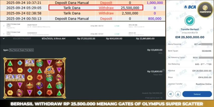 BUKTI JACKPOT TEMPOTOTO SLOT