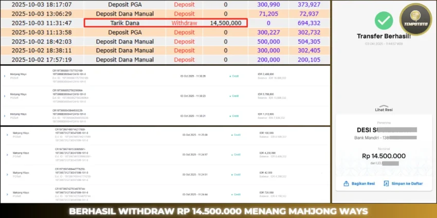 BUKTI JACKPOT TEMPOTOTO SLOT