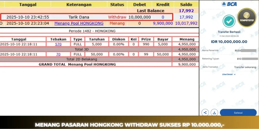 BUKTI JP TEMPOTOTO TOGEL