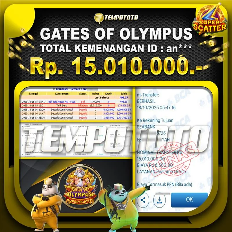 BUKTI JACKPOT TEMPOTOTO SLOT