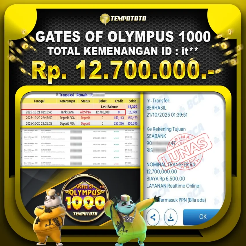 BUKTI JACKPOT TEMPOTOTO SLOT