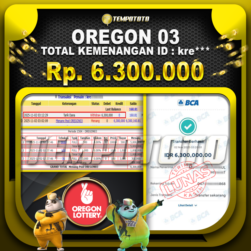 JP KELUARAN OREGON TEMPOTOTO